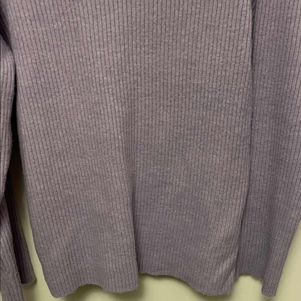 Open Edit Lavender Ribbed Sweater Size Small - Picture 9 of 9
